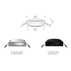 Основание для встраиваемого светильника C C6520